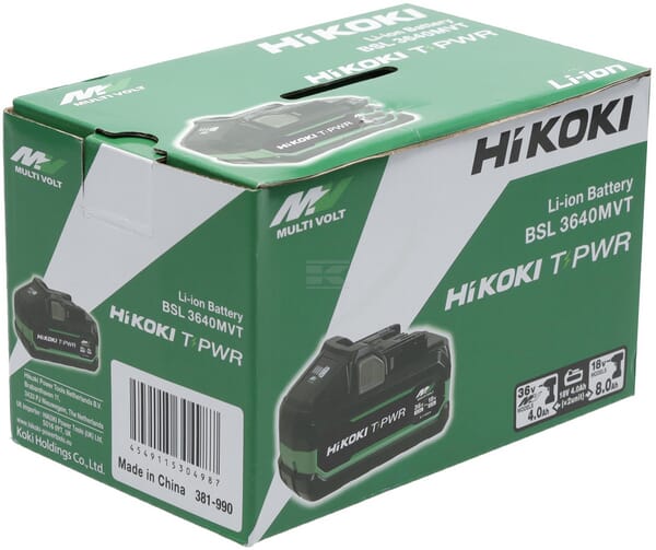 HiKoki Multivolt BSL3640MVT Batteri