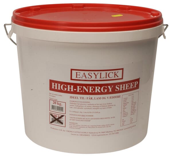KNZ Easylick High Energy Slikspand 20 kg til får og lam