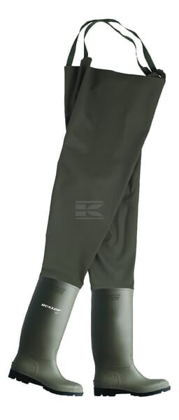Dunlop PVC Waders Grøn, Størrelse 9