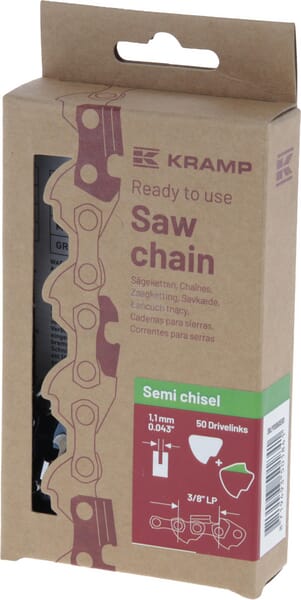 Kramp Efficiency Savkæde 3/8" 1,1mm 50 DL Halvmejsel