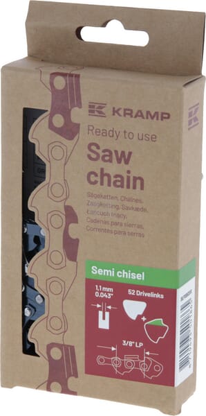 Efficiency Savkæde 3/8" 1,1mm 52 DL halvmejsel