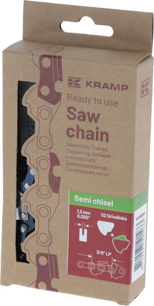 Efficiency Savkæde 3/8" 1,3 mm 52 DL Halvmejsel
