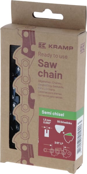 Efficiency Savkæde 3/8" 1,3 mm 55 DL halvmejsel