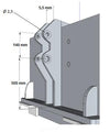 Skrabeblad til lift 270 / 300cm variabel plov