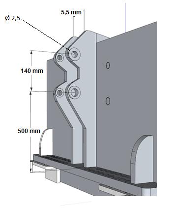 Skrabeblad til lift 270 / 300cm variabel plov