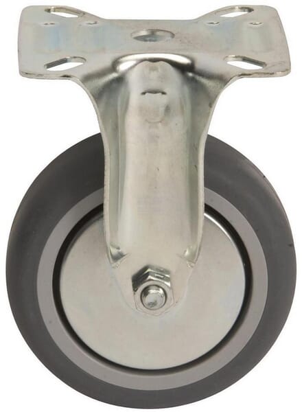 Tente Fast Hjul Ø75mm, Plademontering, 75kg Belastning