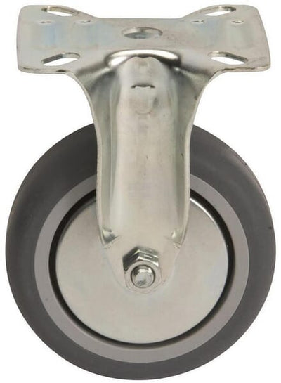 Tente Fast Hjul Ø75mm, Plademontering, 75kg Belastning