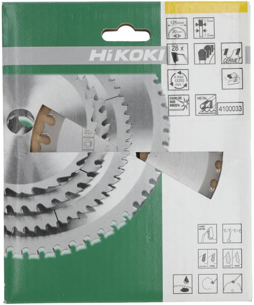 Hikoki Savblad 125x20 mm Z28 til rundsav