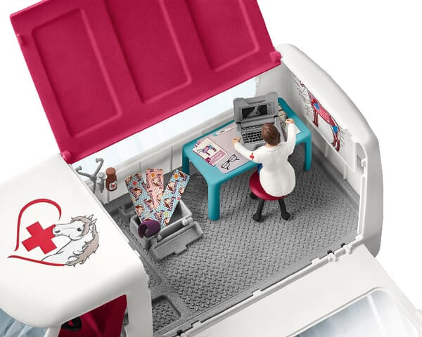 Schleich Mobil Dyrlæge med Føl – Legetøj