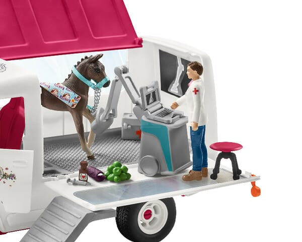 Schleich Mobil Dyrlæge med Føl – Legetøj