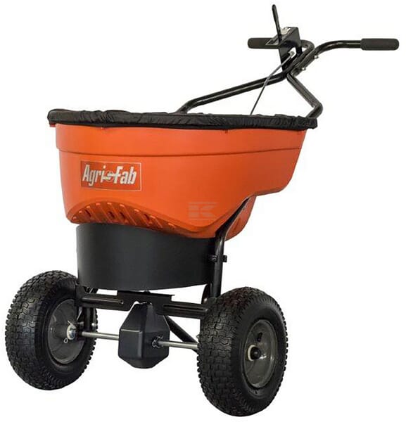 Agri-Fab Salt-/gødningsspreder, Skubbemodel, 60 kg