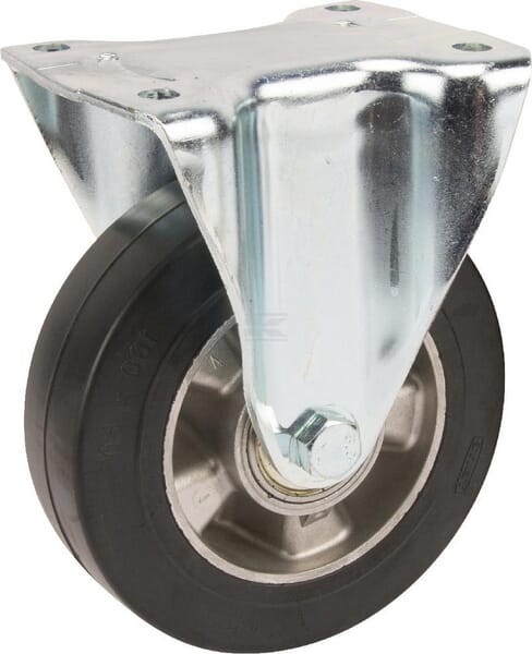 Tente Fast Hjul, Gummi Ø160x50 mm, 350 kg belastning