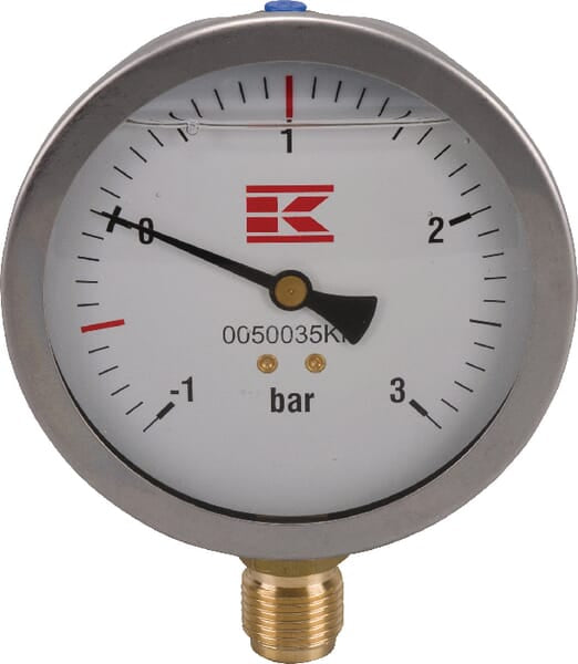 Manometer 1/2" 100 mm glycerinfyldt