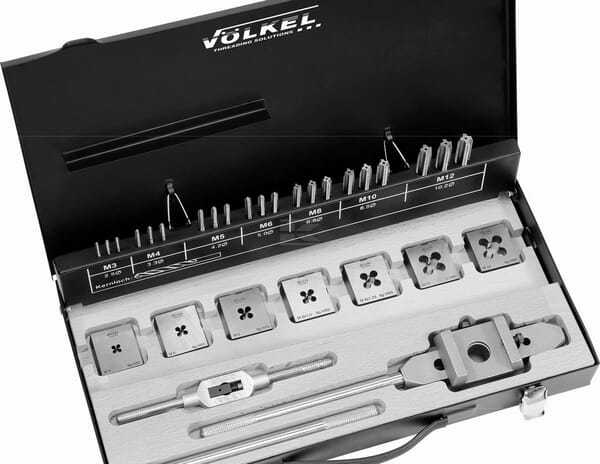 V-Coil Gevindskæresæt M3-M12 HSS komplet