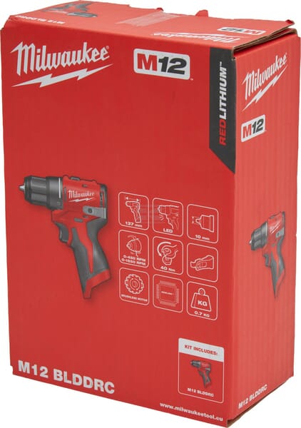 Milwaukee M12BLDDRC-0 akku skruetrækker