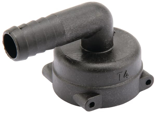 Slangestuds 90° 16 mm hun T4