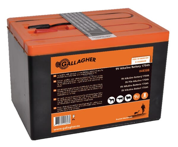 Gallagher Batteri 9 V 175 Ah til elhegn