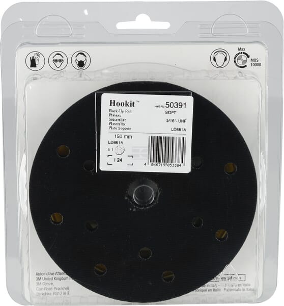 3M Blød bagskive 150mm med 15 huller