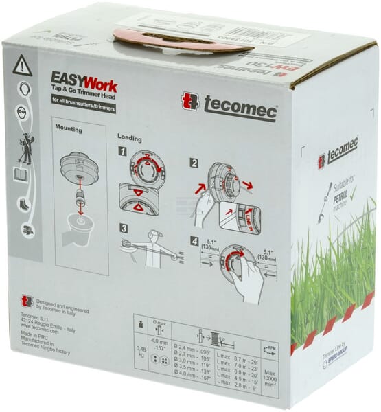 Oregon Trimmerhoved Easy Work 130 m. adapter M8/M10