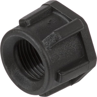 Dysehætte til påskruning sort 3/8"