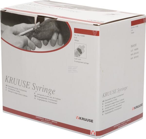 Primatech Engangssprøjte 5 ml, 3-komponent Luerlock