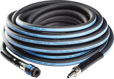 Trykluftslange SuperSoft 3/8"x10 m med Rectus 1625 koblinger