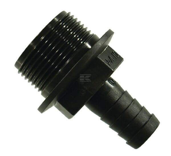 Slangestuds lige med 1 1/4" udvendig gevind til 20 mm slange
