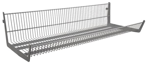 Kurveophæng 37 x 100 mm, hvid/aluminium