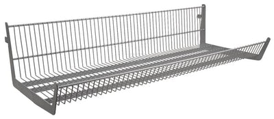 Kurveophæng 37 x 100 mm, hvid/aluminium