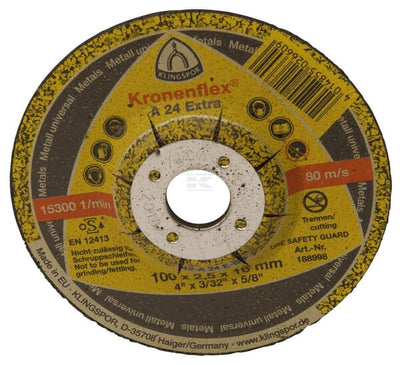 Klingspor Skæreskive 100 x 2,5 x 16 mm Kronenflex A24