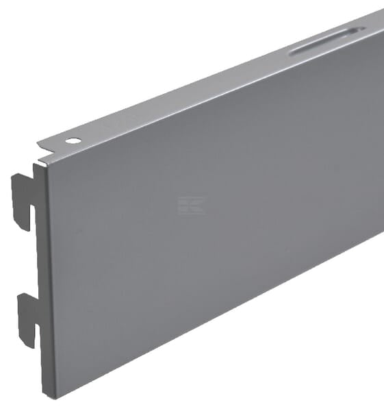 Konsolpanel 10 x 66,5 cm, hvid/aluminium