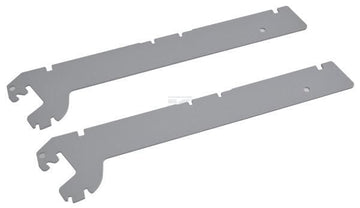 Hyldebeslag 30 cm, aluminium (2 stk.)