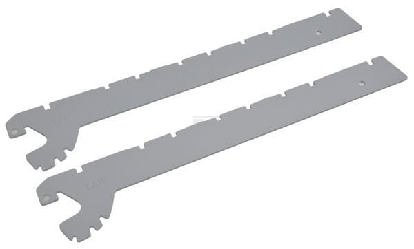 Hyldebeslag 37 cm, aluminium (2 stk.)