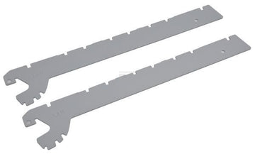 Hyldebeslag 37 cm, aluminium (2 stk.)