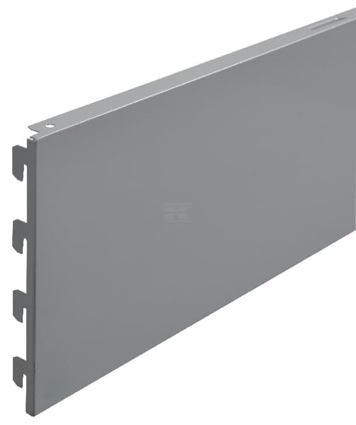 Bagpanel til Butiksinventar, 20 cm, Hvid/Aluminium
