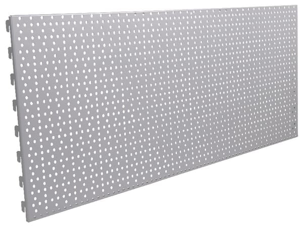 Hulpanel 40x100 cm, hvid/aluminium til butiksinventar