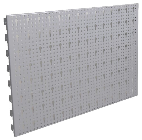 Hulplade 40 x 66,5 cm, hvid/aluminium
