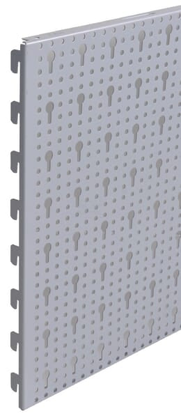 Hulplade 40 x 66,5 cm, hvid/aluminium