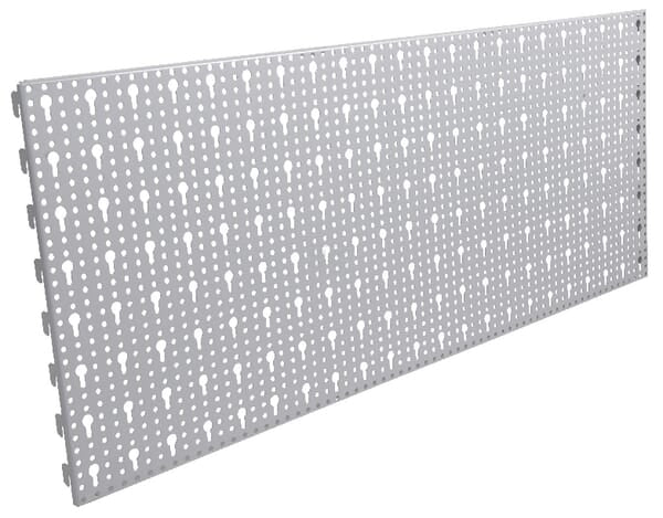 Hulplade 40 x 100 cm, hvid/aluminium