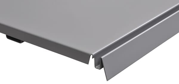 Hylde 30 x 66,5 cm, hvid/aluminium