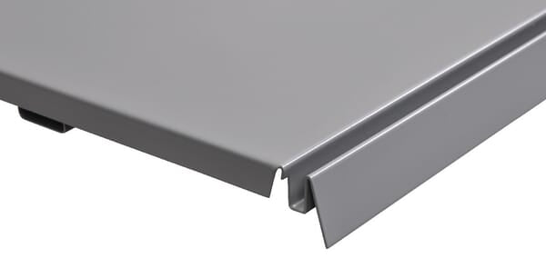 Hylde 37 x 66,5 cm, hvid/aluminium