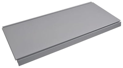 Hylde 47 x 66,5 cm, hvid/aluminium til butiksinventar