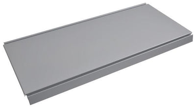 Hylde hvid/aluminium 30 x 100 cm