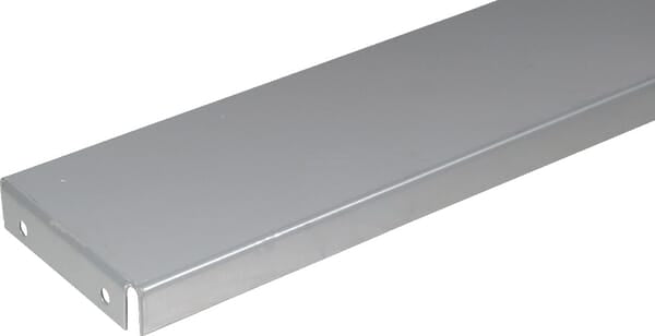 Dækken 6 x 125 cm, hvid/aluminium