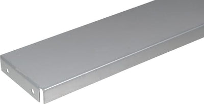Dækken 6 x 125 cm, hvid/aluminium