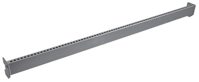 Bæreskinne 5 x 100, hvid/aluminium til butiksinventar