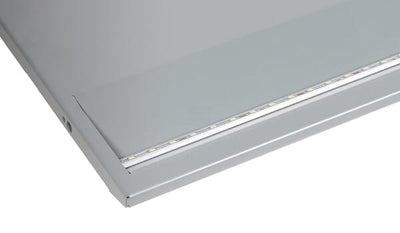 LED-panel, hvid/alu 125 cm