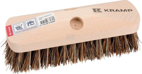 Skurebørste Syntetisk fiberbørste med træbagside 22x6,5 cm