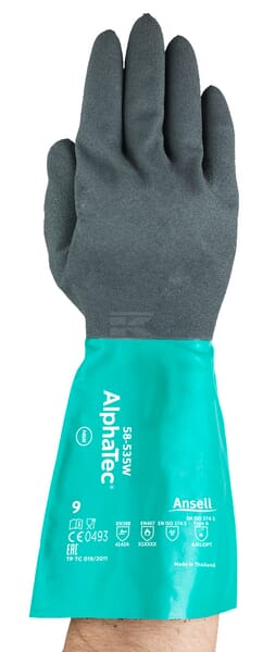 Ansell AlphaTec® 58-535 Montagehandsker, Størrelse 10