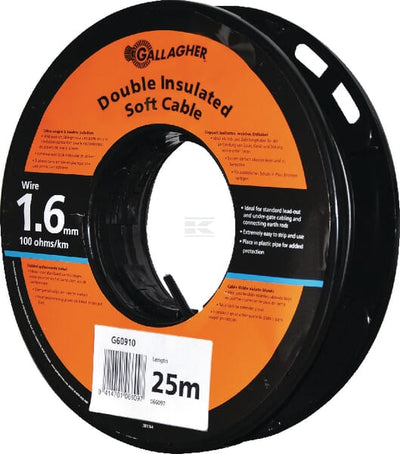 Gallagher Jordkabel 1,6 mm blød, 25 meter